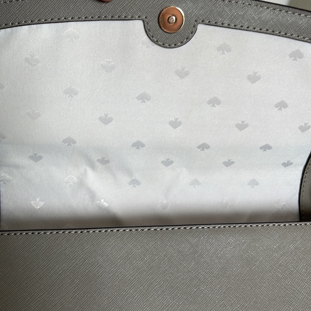 Kate Spade Bag Laurel Way Greer Crossbody grey medium size - Picture 12 of 13